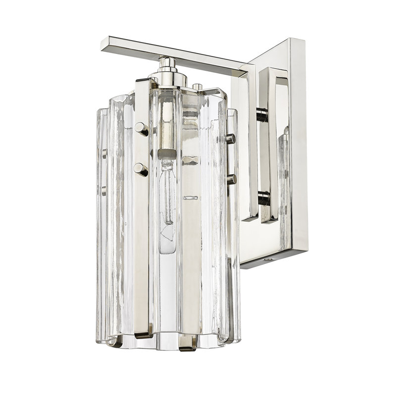 Flush Mounted Sconce, Polished Nickel