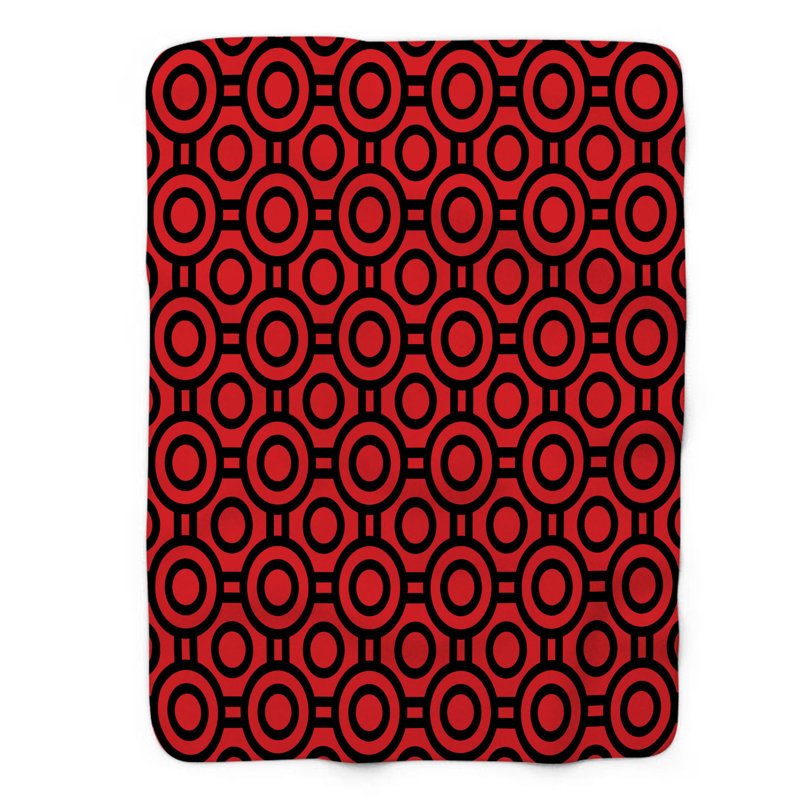 Pois noirs - couverture Sherpa 1 pièce de qualité supérieure 0166, L 60 po x L 80 po