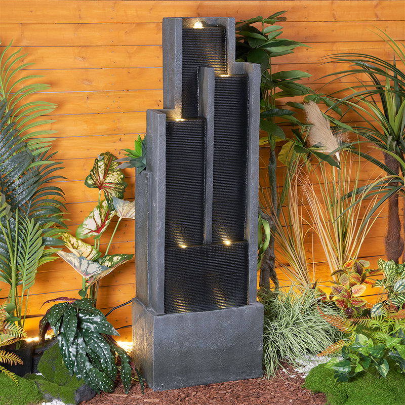 Handcrafted Floor Fountain with Lights
