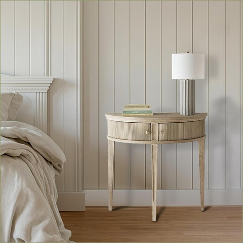 Table basse vintage avec rangement de 36 po de style rétro avec plateau en bois massif