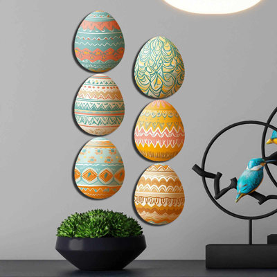 Charming Easter Decorative MDF Painting, 15.7 x 26.8 inches | 100% MDF with 0.1 in Thickness, UV Printed for Vibrant Colors | Double-Sided Bands, 100% EVA Bottom with 0.4 in Thickness | Perfect for Holiday Decor & Festive Home Accents
