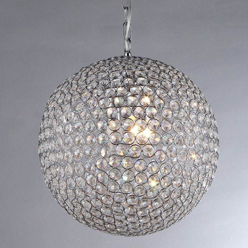 Lustre en forme de globe à 4 lumières Vandorn