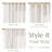 Linen Blend Embroidered Curtains Farmhouse Flower Patterned Curtains for Bedroom-633693616-625730194