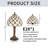 Tiffany-Style Table Lamp with Ivory Glass Shade and Antique Bronze Finish, 1-Warm Light, E26 Base