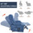 Dual Motor Infinite Position Up To 350 LBS Chenille Power Lift Recliner Chair, Heavy Duty Motion Mechanism With 8-Point Vibration Massage And Lumbar Heating, Dual Cup Holders-1777039451
