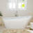 67" X 30" Freestanding Soaking Acrylic Bathtub