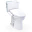 TOTO® Drake® WASHLET®+ Two-Piece Elongated 1.6 GPF TORNADO FLUSH® Toilet with S5 Bidet Seat, Cotton White - MW7763446CSG#01