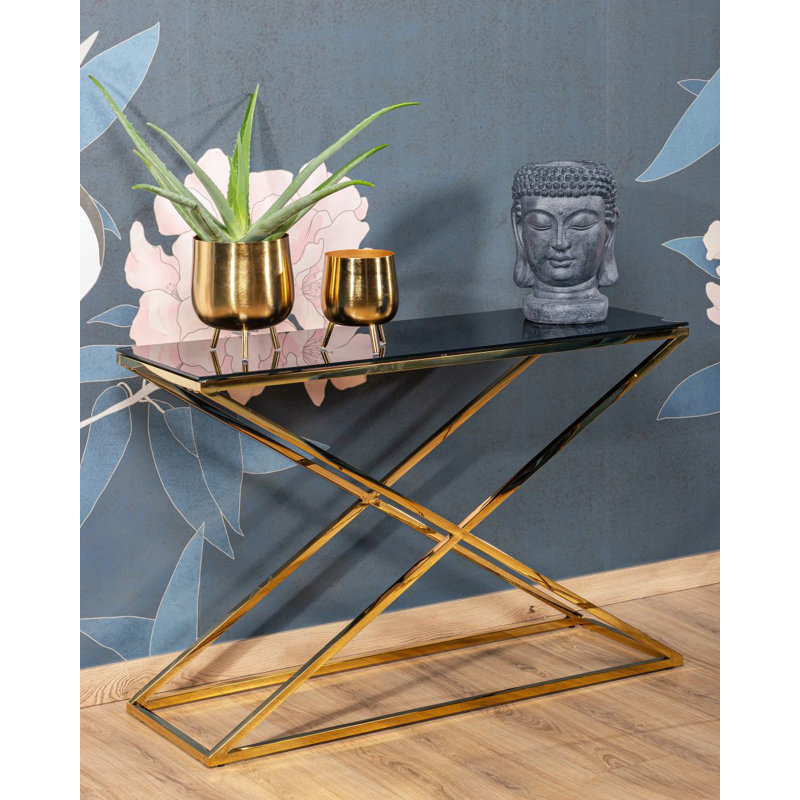 Eyre 120cm Glass Top Console Table