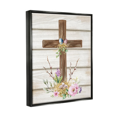 " Spiritual Easter Cross Spring Blossoms "