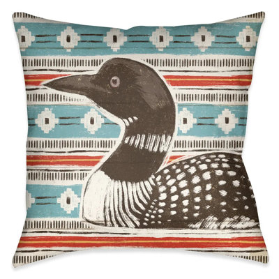 Colorful Duck I Outdoor Decorative Pillow