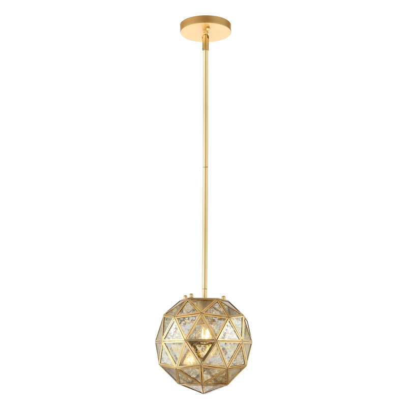 Castleman 1 - Light Single Pendant, Gold Paint, 46.5" H