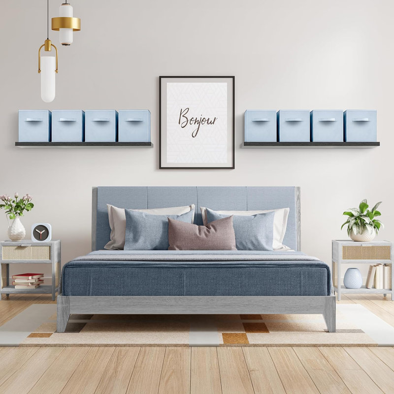 Bac de rangement en tissu Sorbus, Bleu