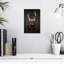 Cerf Brampt sur fond noir-106962748