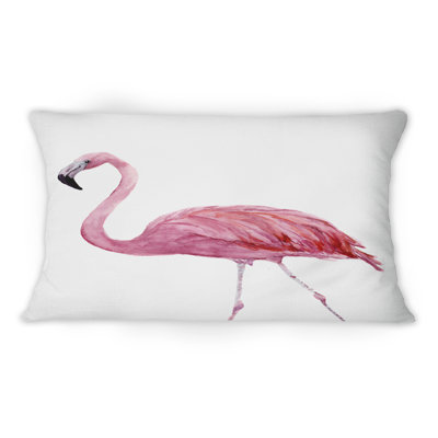 Coussin Pink Flamingo On White III