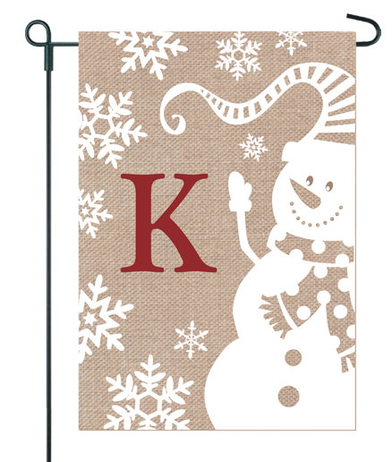 Drapeau de jardin Ganit Christmas Snowman, K