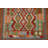 Geometric Handmade Flatweave Rectangle 4'9" x 6'4" Wool Area Rug in Red/Blue/Orange
