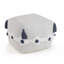Repose-pieds 18 po gris 100% coton