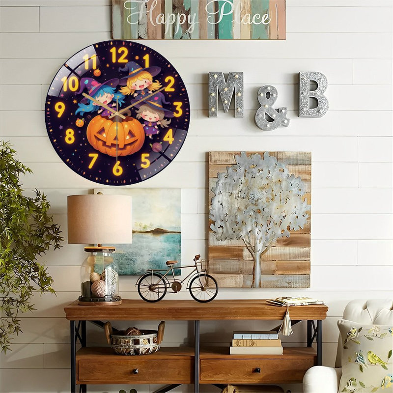 Horloge murale Halloween Halloween