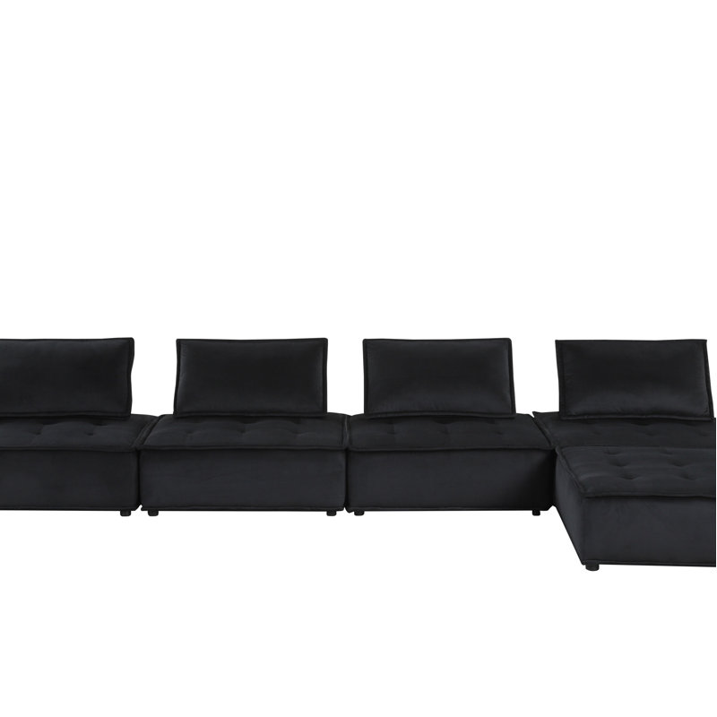 Velvet 5 Pc Sectional Sofa