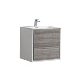 Ensemble de meuble-lavabo simple mural 24 po Trieu