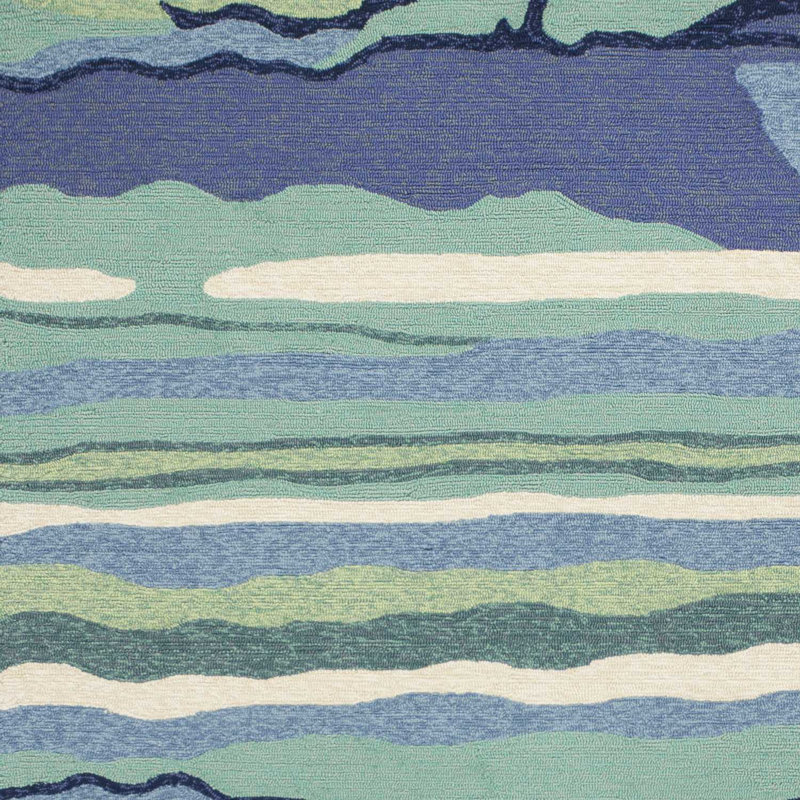 Tapis bleu Stough, Rectangle 5 pi x 7 pi 6 po