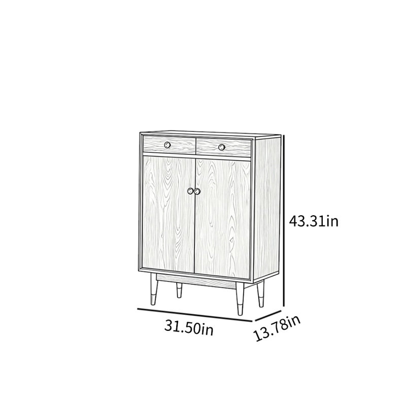 Japanese Style Minimalist Shoe Storage Cabinet