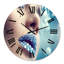 Gros plan de pierres précieuses sur des lèvres de femme - horloge murale moderne-60282237