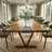 Luxury Live Edge Walnut & Clear / Light Blue Epoxy River Table – Handmade Solid Wood Dining Table-1285419846