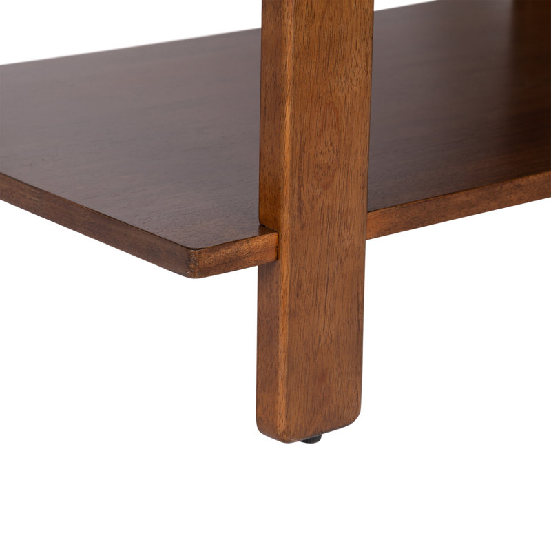 Table basse Burgoon, Bois brun foncé