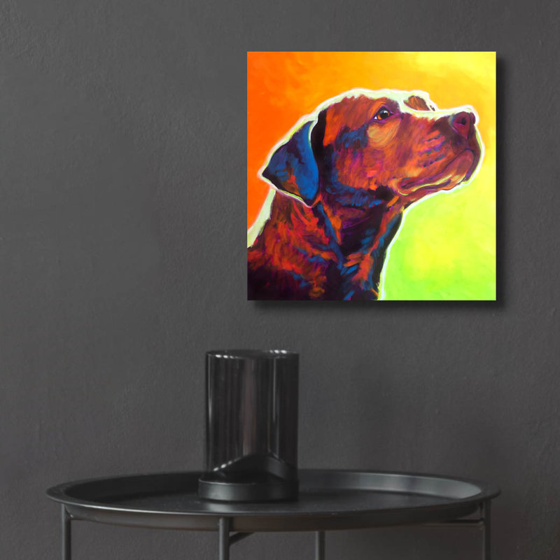 «Pit Bull - Fuji» par Dawg Painter, H 12 po x l 12 po