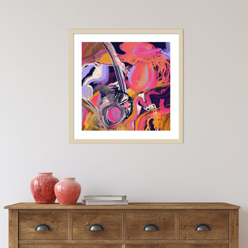 18 heures par Patxi Wood, reproduction d'art encadrée, H 25 po x l 25 po, Svelte naturel