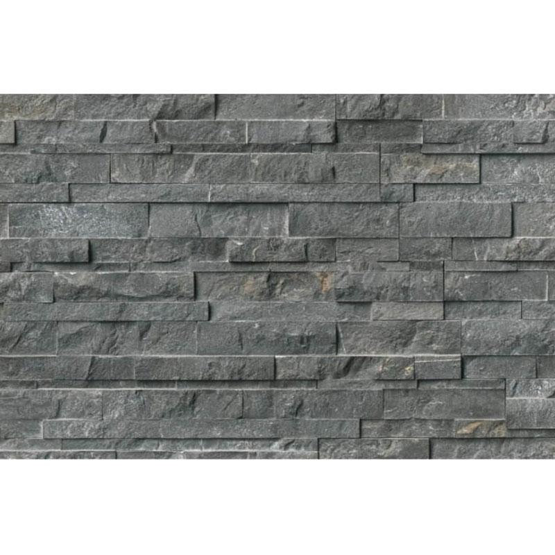 Charcoal Stacked Stone Panel, Charcoal