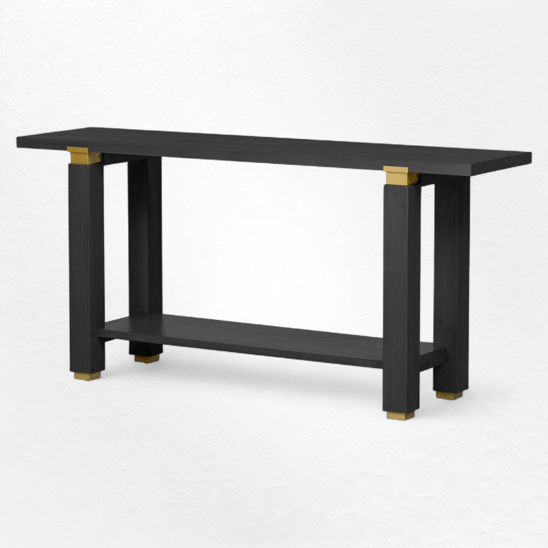 63.02" Console Table, Black