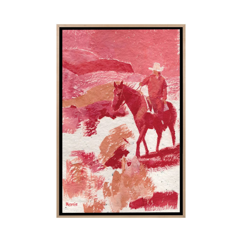 Print, 66.04 cm H x 45.72 cm W x 4.445 cm D, Natural Wood