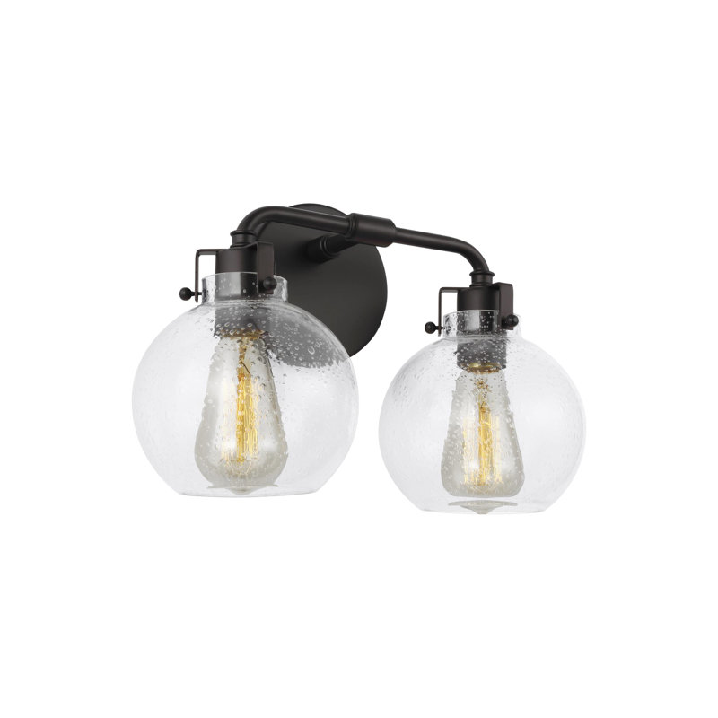 Éclairage pour meuble-lavabo 2 lumières Byrne, Bronze huilé