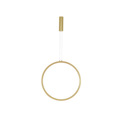 1 - Light Gold LED Single Pendant