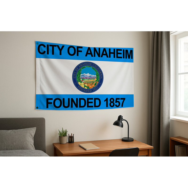 Drapeau de la ville d'Anaheim — Drapeau