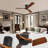 52 Inch Low Profile Ceiling Fan Dc 3 Carved Wood Fan Blade Noiseless Reversible Motor Remote Control Without Light-325862659-325862657