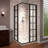French Corner 34.5" W x 34.5" D x 72'' H Framed Square Shower Enclosure-31983554-131236799