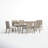 Ojai 66'' Rectangular 6 - Person Outdoor Dining Set with Armless Dining Chairs