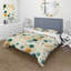 Multicolor Mid Century Pattern On Beige I - Ensemble de housse de couette Midcentury-384643879