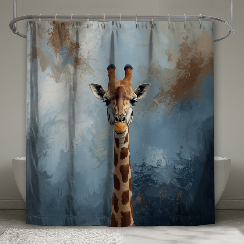 Rideau de douche Girafe, 70in W x 84in H