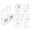 Ensemble de meuble-lavabo double 60 "avec miroir Mance-24551098