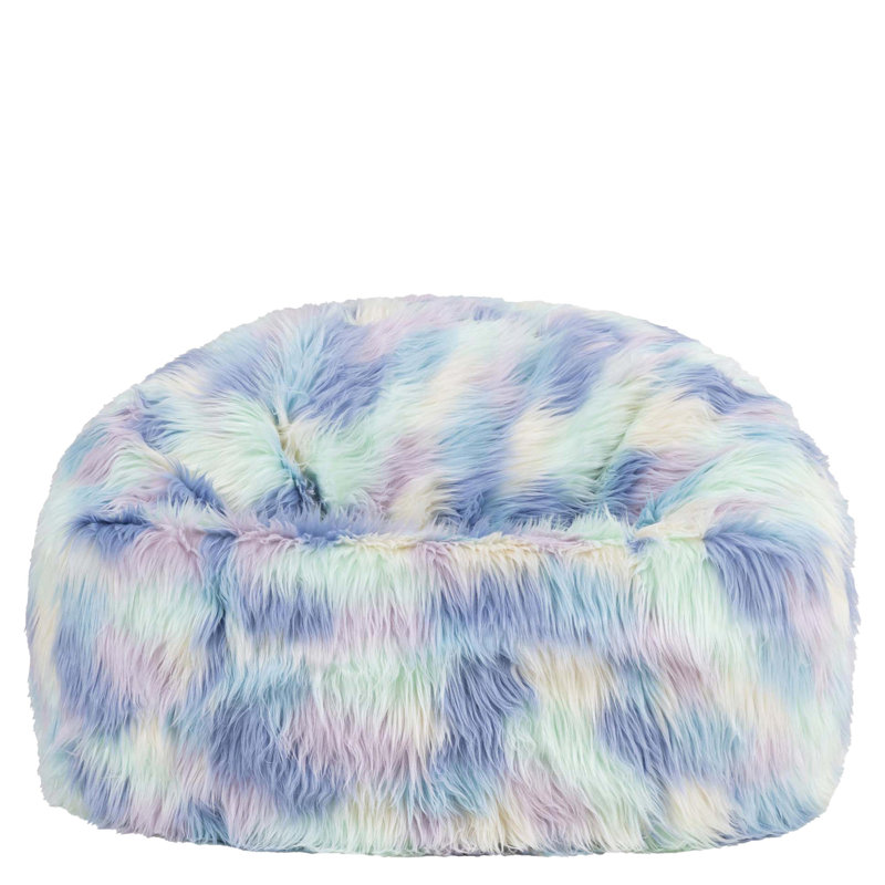 Bean Bag Bazaar Kingston Faux Fur Bean Bag, Unicorn