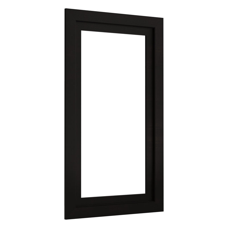 Poplin® Marabou® Medicine Cabinet Surround, 15" Wide, Batiste Black