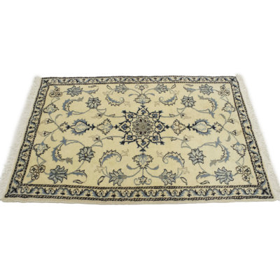 One-of-a-Kind 3' X 4'8" 2005 Wool Area Rug in Cream