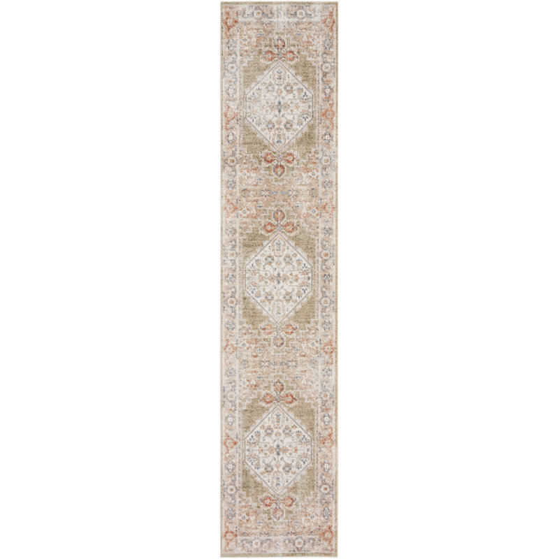 Millyr Washable Oriental Rug, Runner 2'2" x 12'