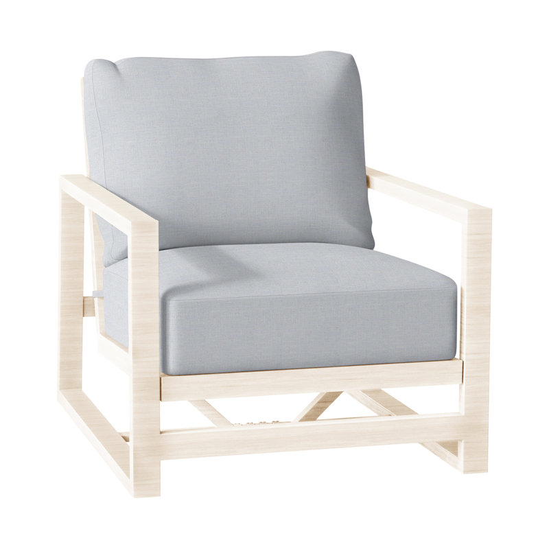 Méridienne Avondale, Sans bourrure + bourre standard, Lin chambray, Craie