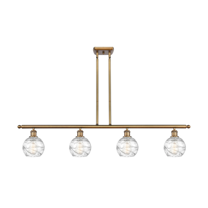 Cansler 4 - Light Kitchen Island Pendant, No Bulb Included, Brushed Brass