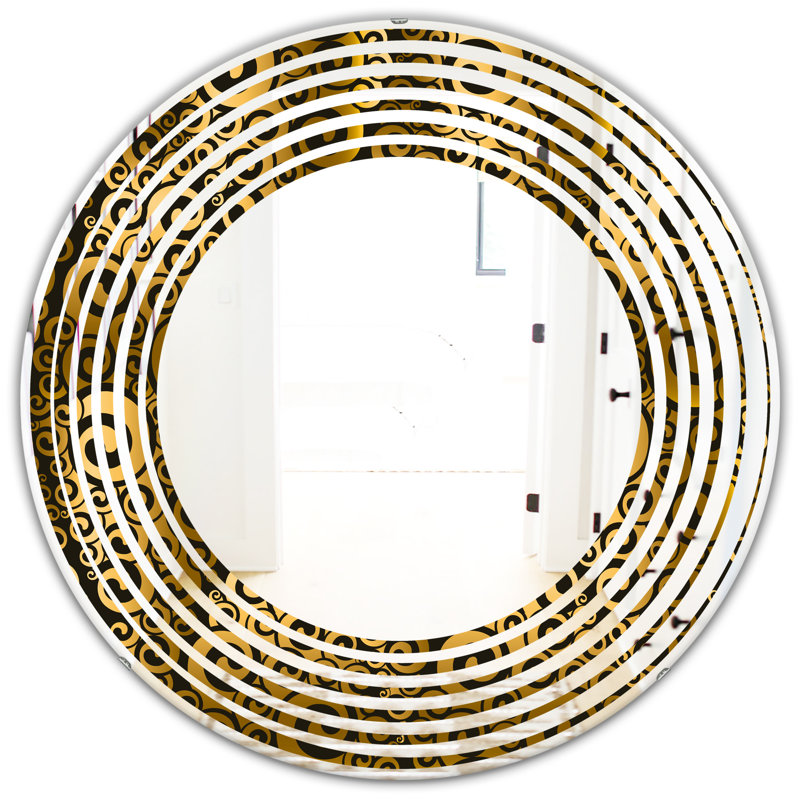 Miroir mural Wave Swirl I, H 31,5 po x l po